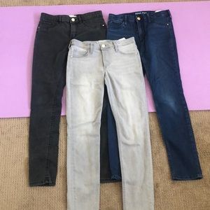 ⚡️SALE⚡️3 Pair Girls H&M Skinny Jeggings! (11-12)
